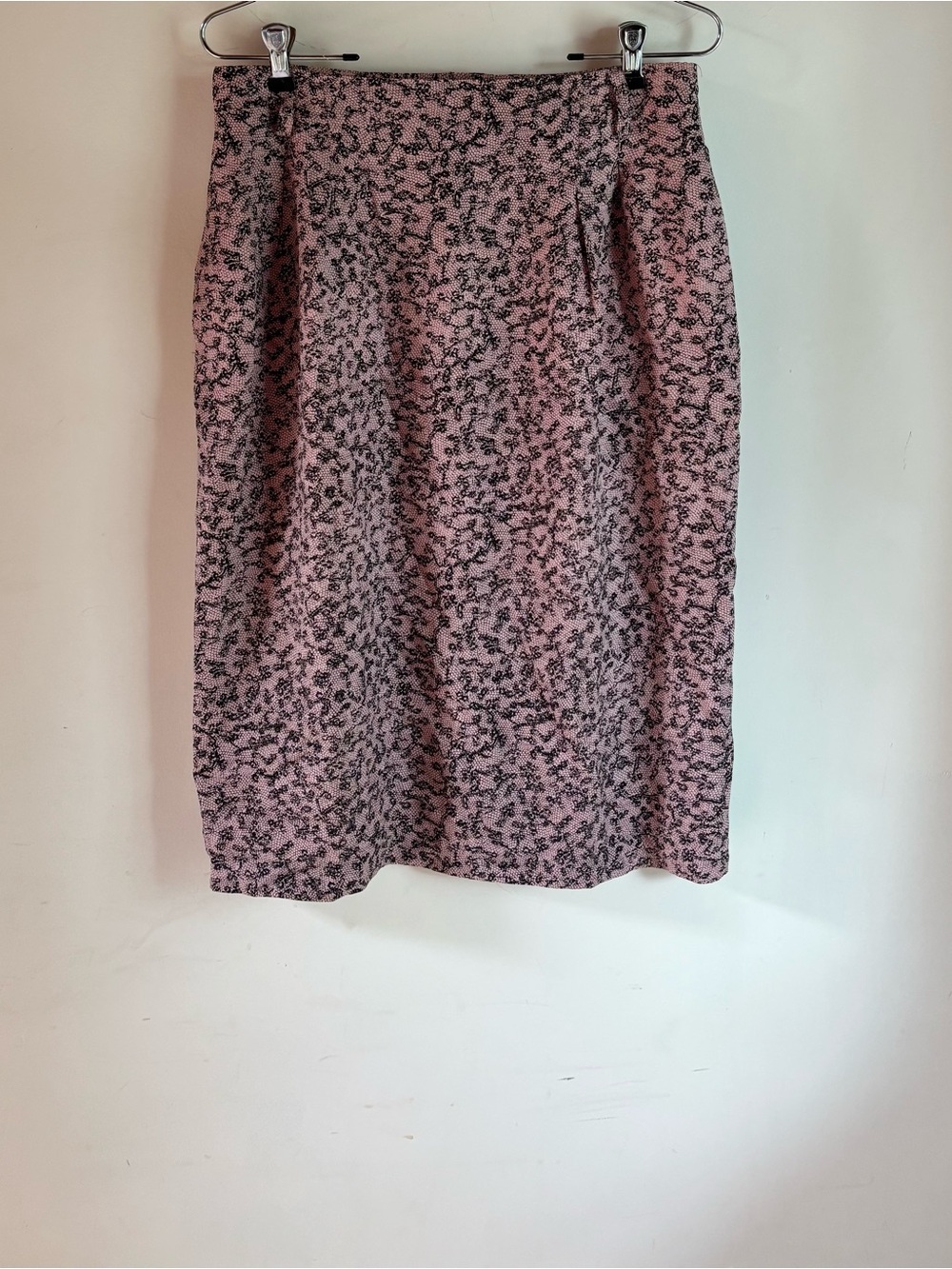 Vintage Mister Leonard Pink Viscose Midi Skirt